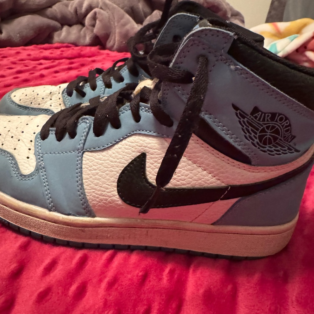 Jordan Blue and Black High-Top Sneakers - Picture 3 of 3
